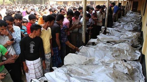 Hình ảnh vụ cháy kinh hoàng ở Bangladesh