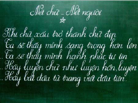 Rèn chữ đẹp là luyện Nhẫn, Tĩnh, Kỹ....