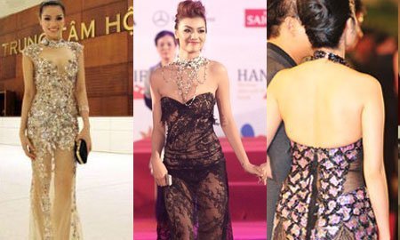 Showbiz Việt với những trang phục xuyên thấu
