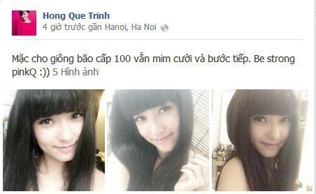 Hồng Quế nói xin lỗi trên trang cá nhân