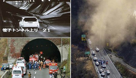 Video sập hầm ở Nhật, hơn 9 người chết