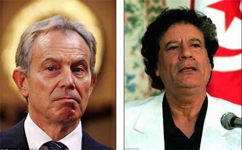 Phanh phui bê bối Tony Blair tiếp tay cho Gaddafi