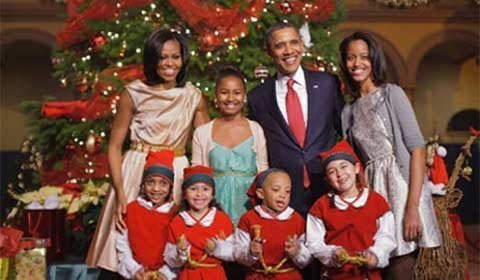 Những khoảnh khắc hạnh phúc của nhà Obama năm 2012