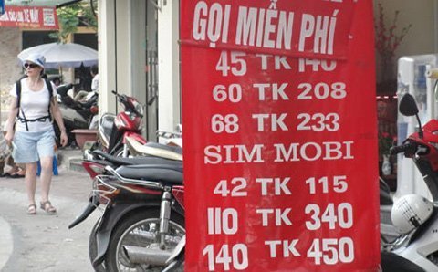 1/1/2013: Thu phí hoà mạng để hạn chế SIM rác