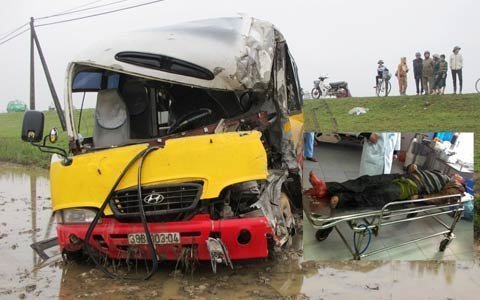 Xe buýt gây tai nạn liên tiếp, 3 người thương vong