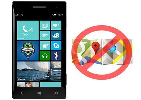 Google Maps bị chặn trên Windows Phone