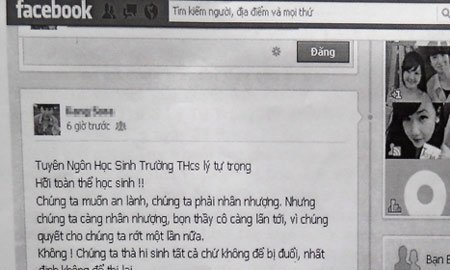 'Đừng sòng phẳng với trò như quan tòa...'