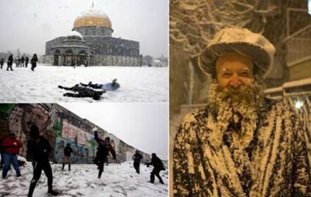 Bão tuyết bất thường ở Trung Đông