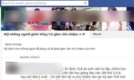 Học sinh dùng điện thoại đe dọa giáo viên qua facebook