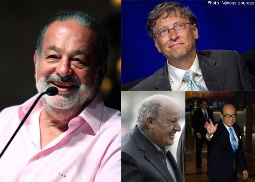 Điểm mặt những người giàu nhất thế giới