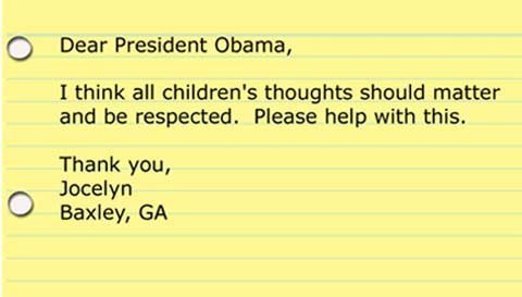 Những lời khuyên học sinh Mỹ gửi TT Obama