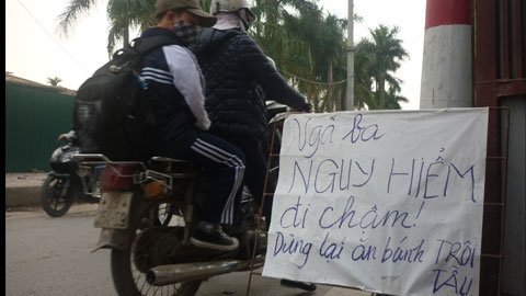 “Ngã ba đen” gần Học viện Cảnh sát Nhân dân