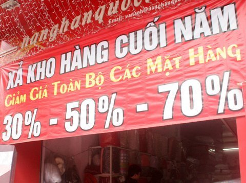 Thời trang khuyến mãi khủng,  bán cửa hàng nghỉ tết