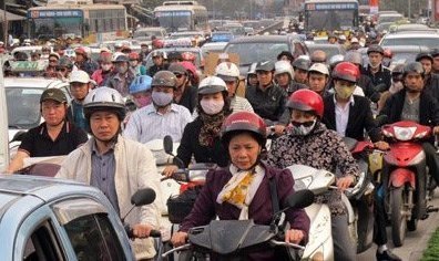 Tắc đường 'toàn tập' ở Thủ đô ngày cận Tết