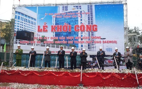 Khởi công cầu vượt nút giao Nguyễn Chí Thanh - Kim Mã