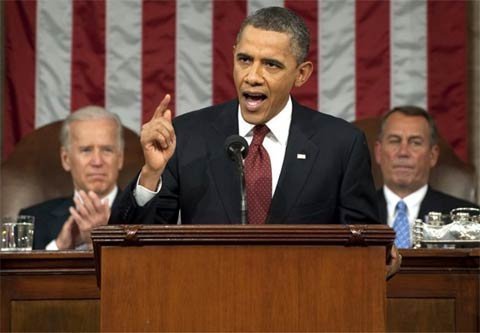 Thông điệp Liên bang: Obama cam kết hồi sinh kinh tế