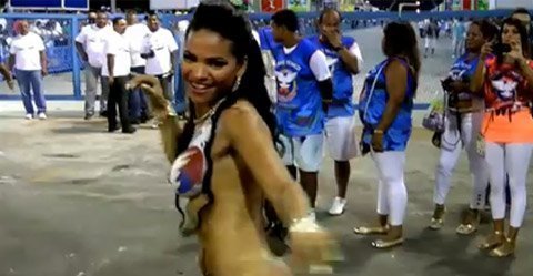 10 clip 'nóng': Náo loạn vì vũ nữ khỏa thân nhảy Samba