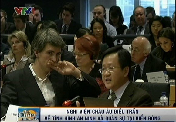 Nghị viện châu Âu điều trần về Biển Đông