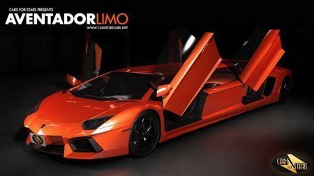 Biến Lamborghini Aventador thành limousine siêu dài