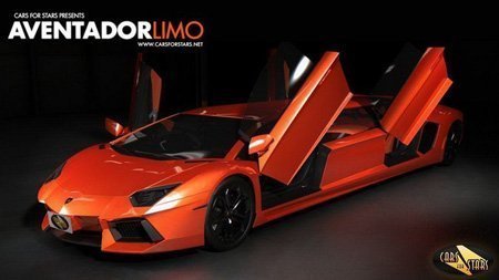 Biến Lamborghini Aventador thành limousine siêu dài