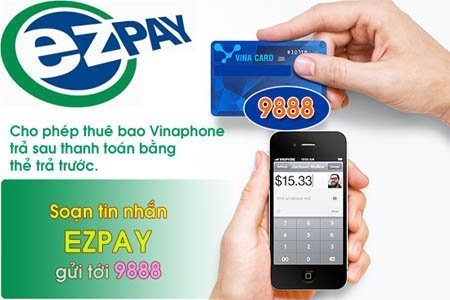 Thanh toán cước VinaPhone trả sau qua EZPay