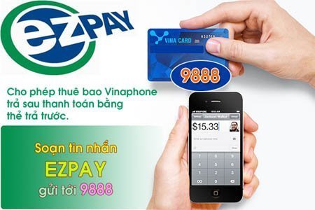 Thanh toán cước VinaPhone trả sau qua EZPay