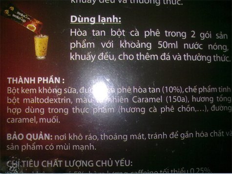 Vinacafe Biên Hòa, gian dối quảng cáo cà phê thật?
