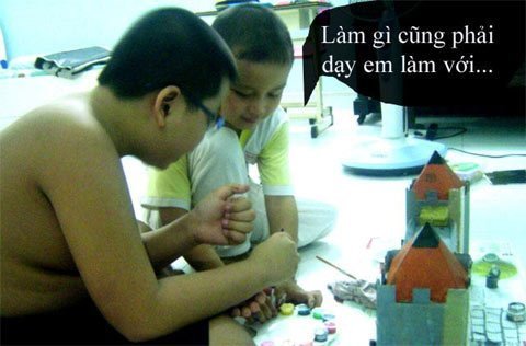 Em là cục vàng của bố mẹ, con không dám động đến...