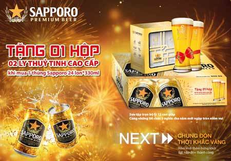 Quà Sapporo lung linh đón Tết Ất Mùi