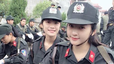 Những nữ sinh cảnh sát xinh như mộng