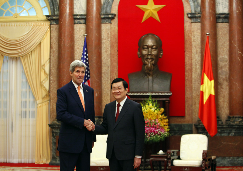 Hình ảnh đầu tiên của Ngoại trưởng Mỹ ở Hà Nội