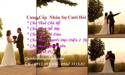 Đám cưới đi thuê cô dâu chú rể, đóng thế tứ đại nhạc mẫu