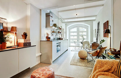 Cách bài trí nội thất tuyệt đẹp của căn hộ 33m²