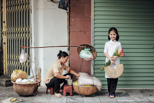 Bé gái Hà Nội đẹp ngọt ngào trong bộ ảnh “Phố cổ”