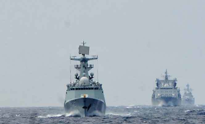 Nga, Trung tập trận trên biển Nhật Bản