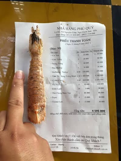Đà Nẵng ‘chặt chém’: 1 triệu đồng/kg tôm tít