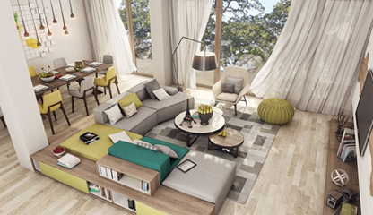 2 căn hộ có thiết kế ấn tượng mọi cặp vợ chồng trẻ đều khát khao