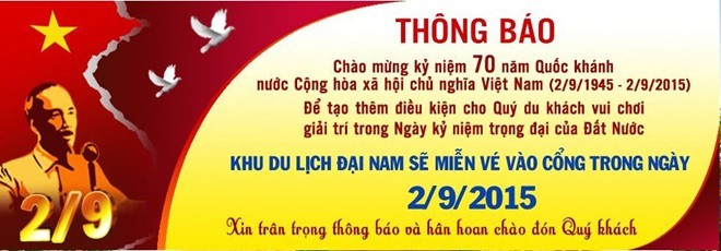 Ông Dũng 'lò vôi' mở cửa miễn phí KDL Đại Nam ngày 2/9