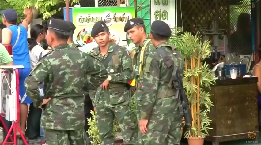 CLIP: Thái Lan bắt nghi phạm đánh bom Bangkok