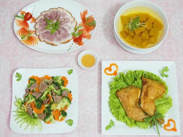 Bữa cơm hấp dẫn khiến cả nhà đều mê
