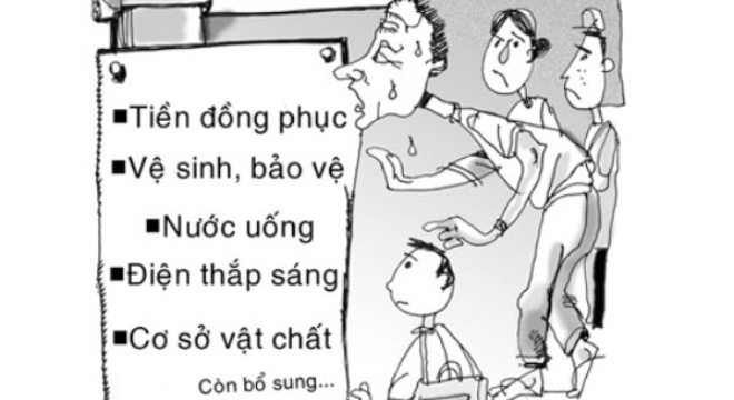 Bấm bụng nộp tiền đầu năm