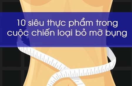 Giảm mỡ bụng lấy lại eo thon với 10 siêu thực phẩm