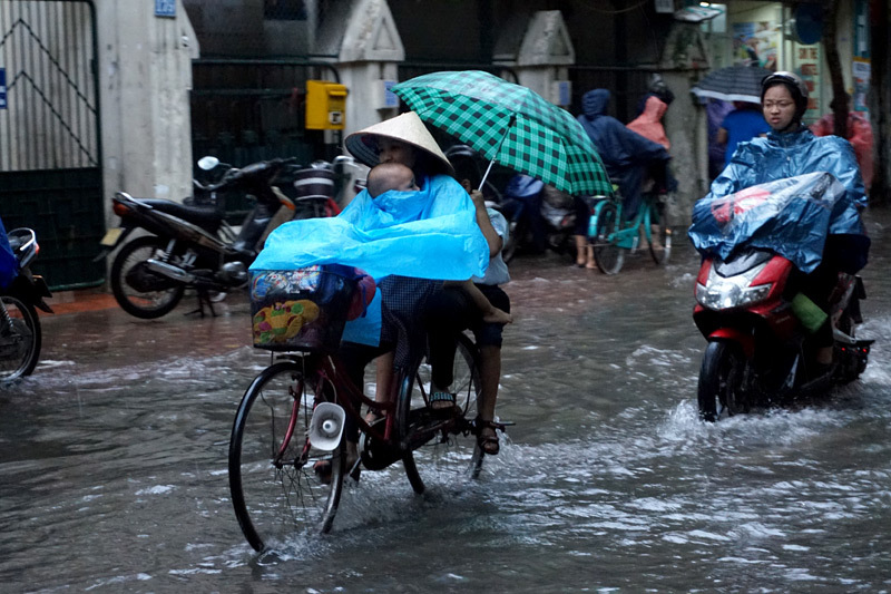Miền Bắc mưa kéo dài trong nhiều ngày tới
