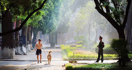 Vẻ lãng mạn của phố phường Hà Nội mùa thu