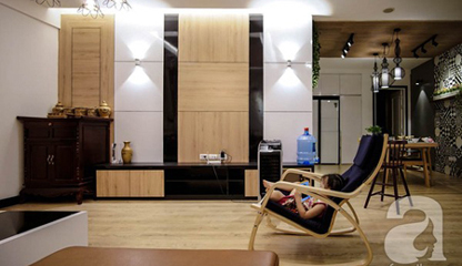 Căn hộ chung cư rộng thênh thang của gia đình 3 người ở Giảng Võ, Hà Nội