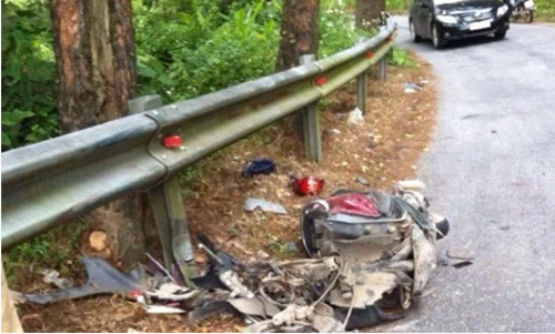 Xe máy rơi xuống vực ở Tam Đảo, đôi nam nữ thiệt mạng