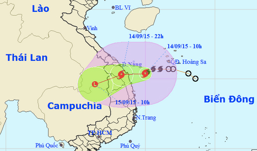 Tối nay, Quảng Nam trong tâm bão số 3