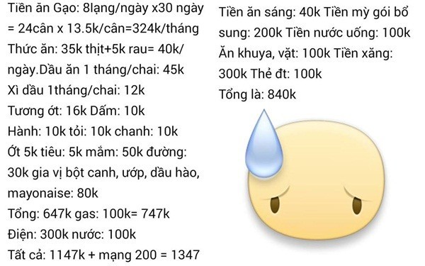 Sửng sốt cách chi tiêu 'củ hành, củ tỏi' hơn 3 triệu/tháng