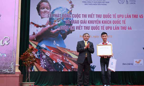 Thi viết thư UPU gửi 