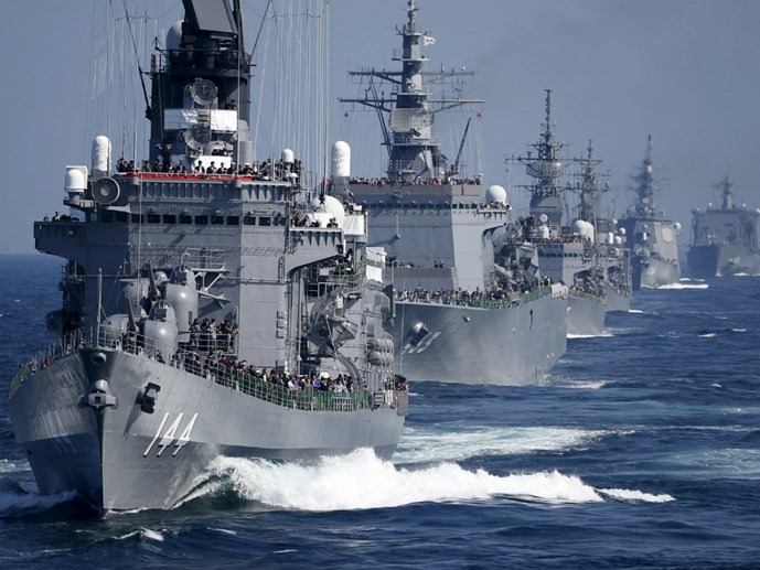 Thế giới 24h: Thủ tướng Nhật lên tàu chiến Mỹ